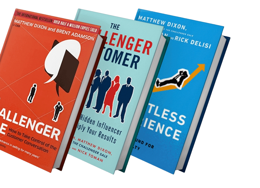 display of challenger sale books