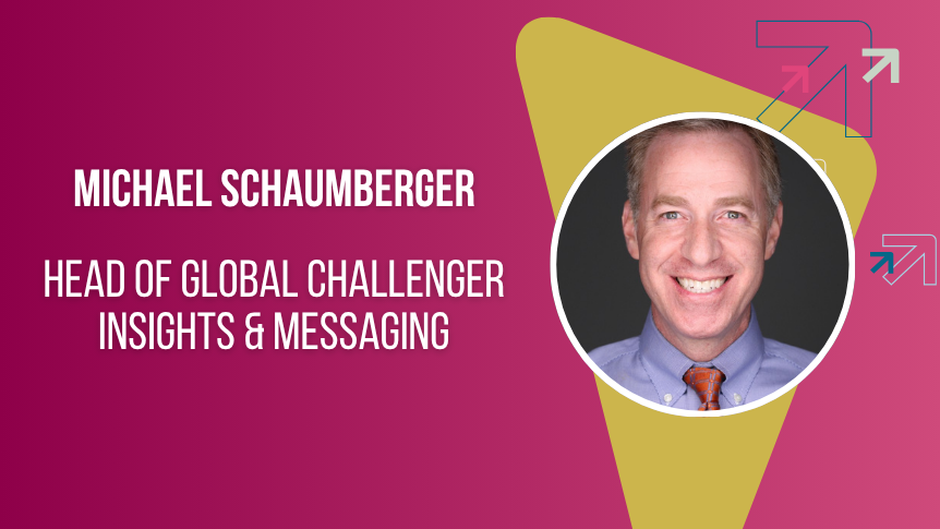 Profile of Michael Schaumberger with his title, Head of Global Challenger Insights and Messaging